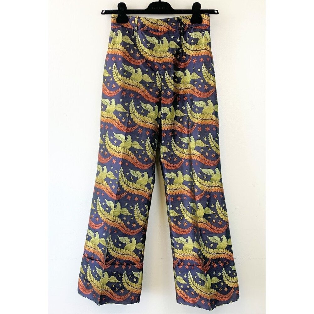 NWT Gucci Silk Wide-leg Pants Size 38